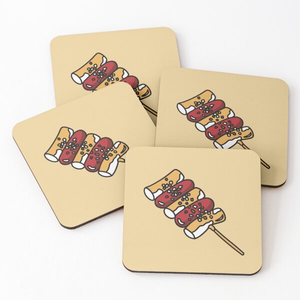 Item preview, Korean street food tteogkkochi,rice cake designed and sold by Boho colorful fun.