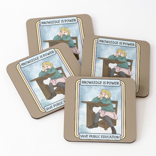 Item preview, Save Public Education - Knowledge Is Power designed and sold by Unhinged Heather.