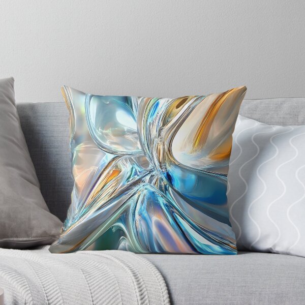 Crystal Flow Throw Pillow