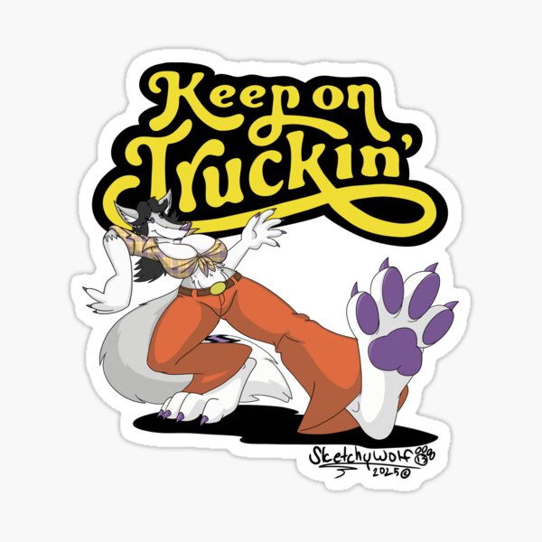 Artikel-Vorschau von Machen Sie weiter mit dem Trucking, designt und verkauft von PawsOffStudios.