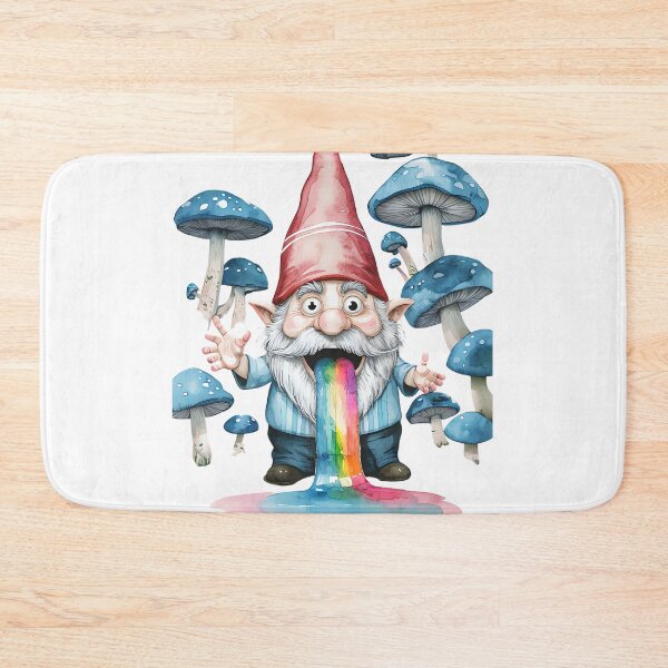 Item preview, Funny Gnome T-Shirt, Rainbow Vomiting Gnome Tee, Humorous Mushroom Gnome Shirt designed and sold by fenrirwulf68.