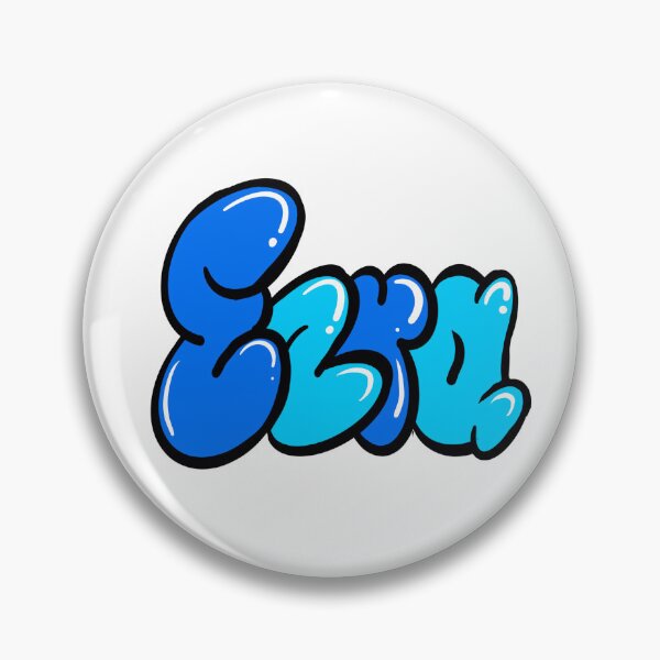 Item preview, Ezra name in blue graffiti calligraphy Top 10 best personalized gifts for boys Ezra designed and sold by Artonmytee.