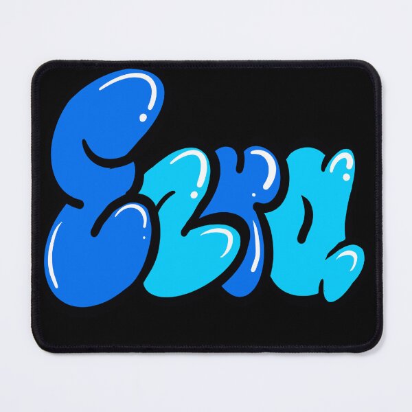 Item preview, Ezra name in blue graffiti calligraphy Top 10 best personalized gifts for boys Ezra designed and sold by Artonmytee.