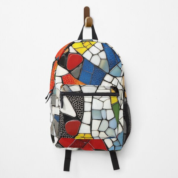 Item preview, Cubist-Inspired Colorful Glass Mosaic Pattern designed and sold by bAIryBarn.