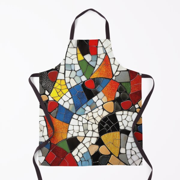 Item preview, Cubist-Inspired Colorful Glass Mosaic Pattern designed and sold by bAIryBarn.