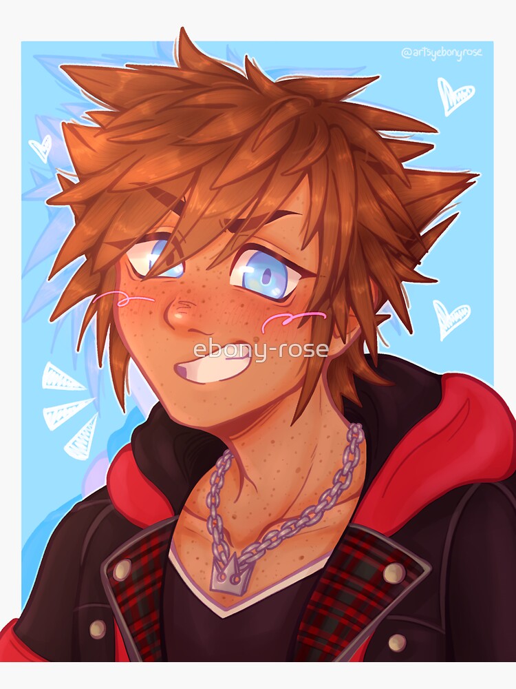 Imagen 3 de 3, Pegatina con la obra Sora Kingdom Hearts 3, diseñada y vendida por ebony-rose.
