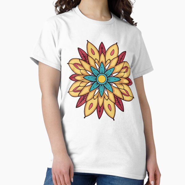 Item preview, Bohemian Flower T-Shirts – Stylish & Artistic Boho Tees for Women & Men designed and sold by MintCreativeSH.