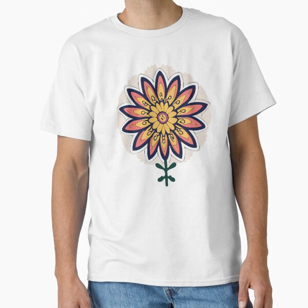 Item preview, Bohemian Flower T-Shirts – Stylish & Artistic Boho Tees for Women & Men designed and sold by MintCreativeSH.