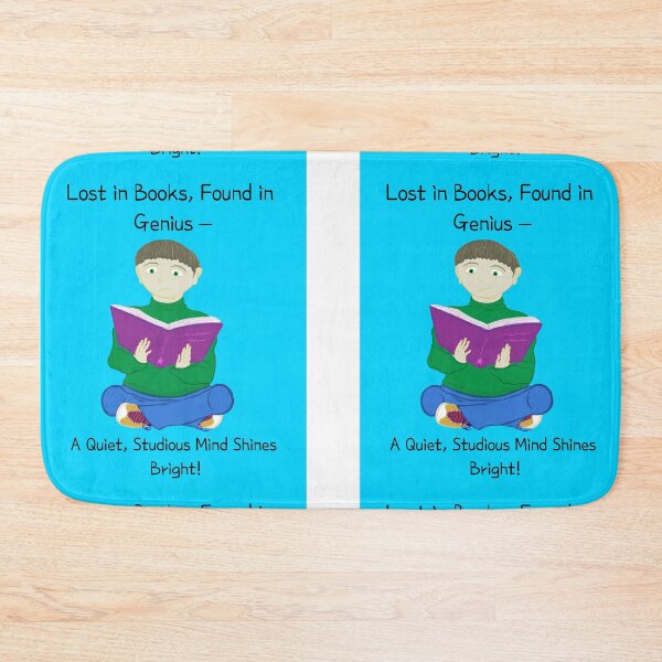Item preview, Lost in Books, Found in Genius – A Quiet, Studious Mind Shines Bright! designed and sold by Sibyl-Arts.