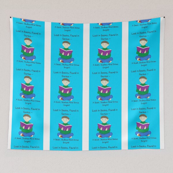 Item preview, Lost in Books, Found in Genius – A Quiet, Studious Mind Shines Bright! designed and sold by Sibyl-Arts.