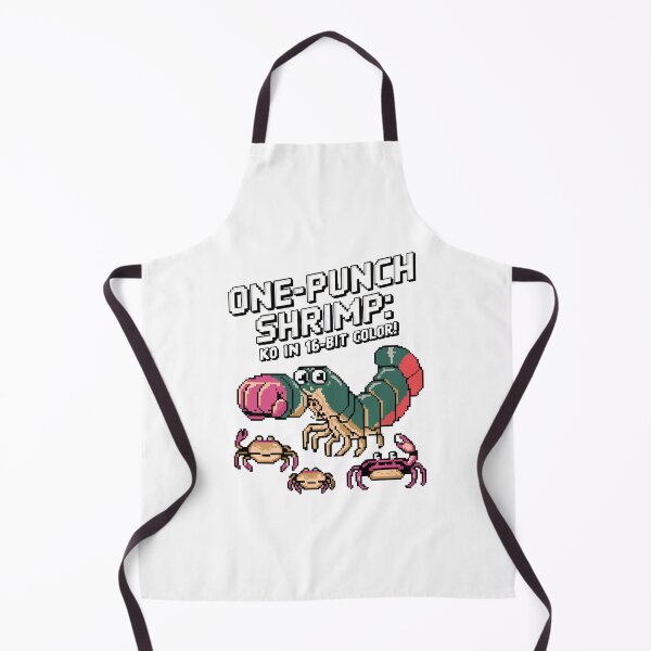 Item preview, One-Punch Shrimp – Funny Pixel Art Mantis Shrimp designed and sold by NaturePixel.