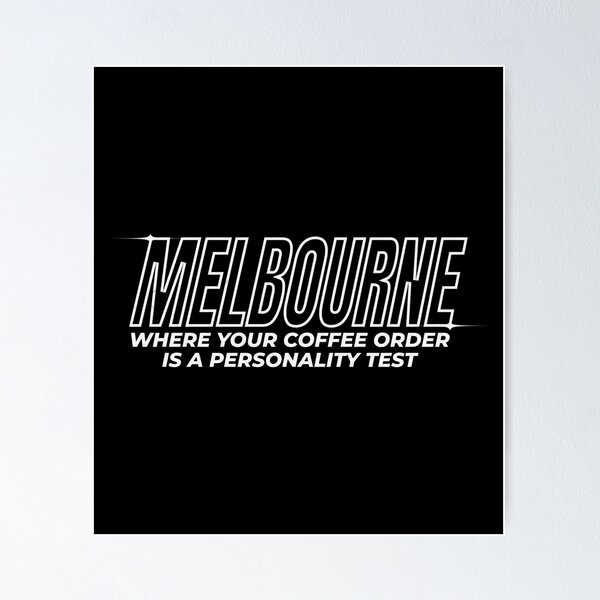 Item preview, Melbourne: The Coffee Cult designed and sold by mr-k-store.