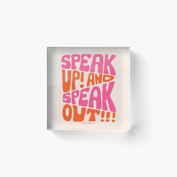 Item preview, Speak Up and Speak Out! designed and sold by doodlebymeg.