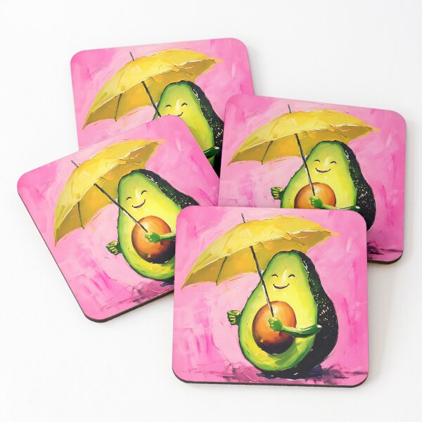 Item preview, Avocado with Umbrella – Playful & Artistic Design designed and sold by Dino-Lune.