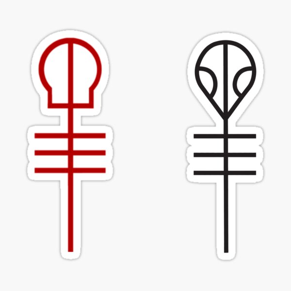 Vista previa del artículo con la obra «Llaves maestras de Twenty One Pilots», diseñado y vendido por Niagara Stickers.