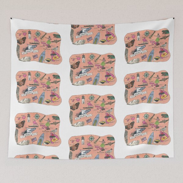 Item preview, Map of Hawaii - State Map designed and sold by Platinumfrog.