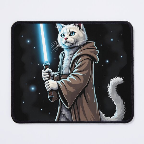 Item preview, Mystical Warrior Cat with Energy Sword: Epic Art designed and sold by WAUZ.