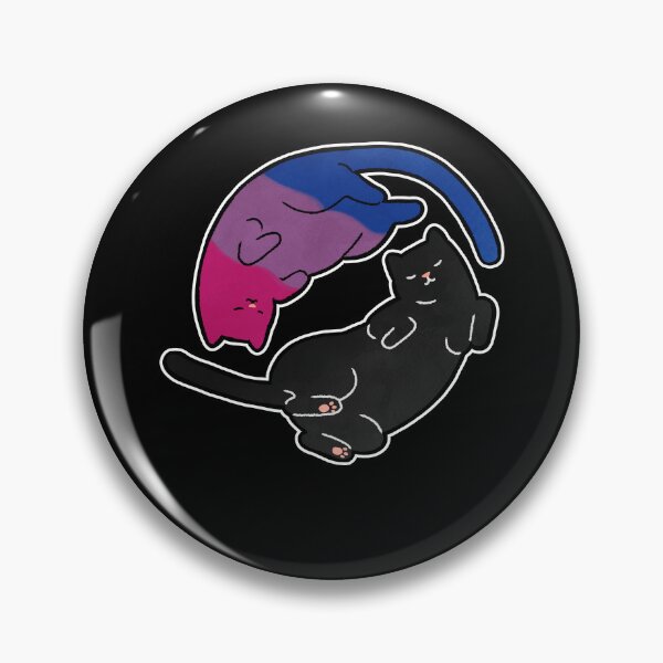 Artikelvorschau, Bisexuelle Katze Yin Yang LGBT Pride Flagge entworfen und verkauft von Clara Hollins.