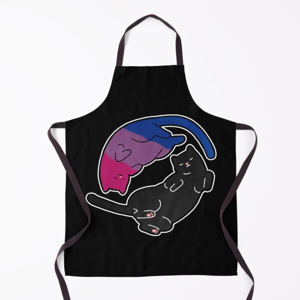 Item preview, Bisexual Cat Yin Yang LGBT Pride Flag designed and sold by Clara Hollins.