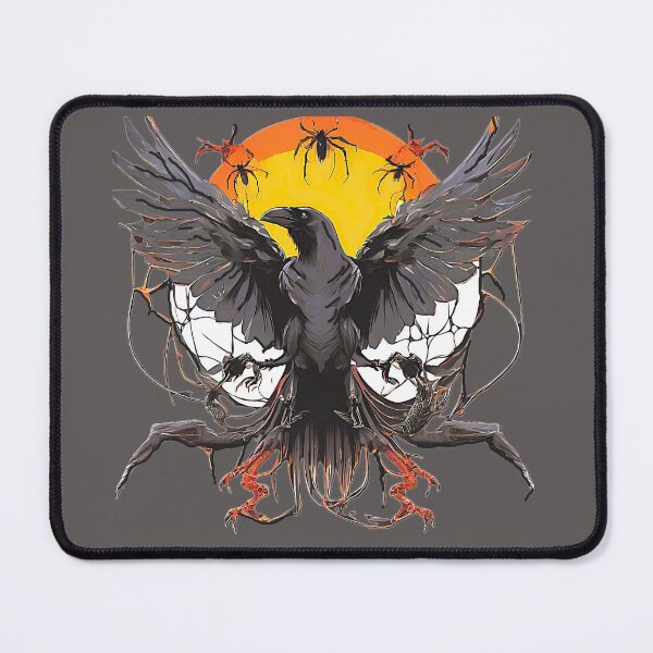 Item preview, Dark Crow with spiders and creepy roots paint designed and sold by Atarac.