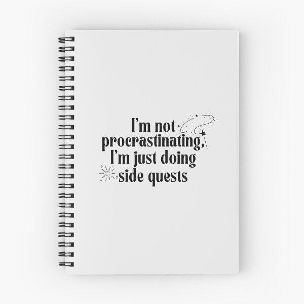 Item preview, I'm not procrastinating, I'm just doing side quests designed and sold by PeachyLitchi.