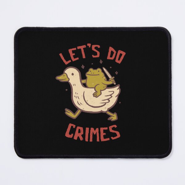 Item preview, Let’s do Crimes Funny Duck Frog designed and sold by koalateess.