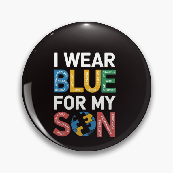 Item preview, I Wear Blue for My Son – Autism Awareness for Men, Women & Kids ??️ designed and sold by Creations44.