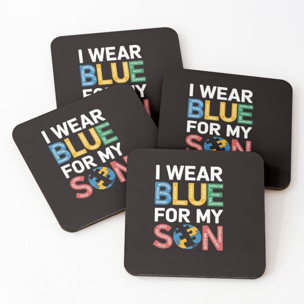 Item preview, I Wear Blue for My Son – Autism Awareness for Men, Women & Kids ??️ designed and sold by Creations44.