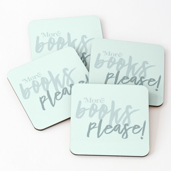 Item preview, More Books Please Green Cursive Script  designed and sold by Stickers by @molllyclare.