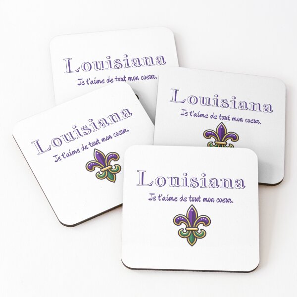 Item preview, Louisiana "I love you with all my heart." (French) designed and sold by MyDarlinDesigns.