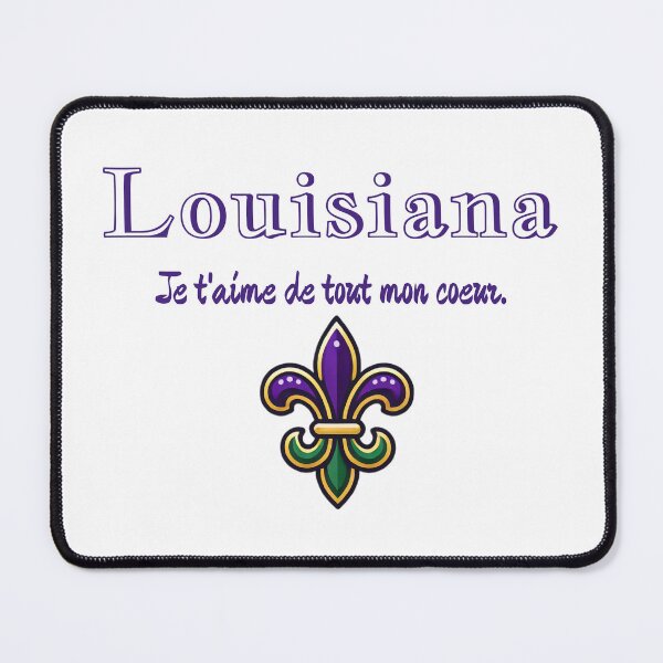 Item preview, Louisiana "I love you with all my heart." (French) designed and sold by MyDarlinDesigns.