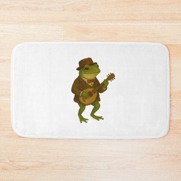 Item preview, Jazz Frog in a Bow Tie with Mandolin designed and sold by #Adulting Central.