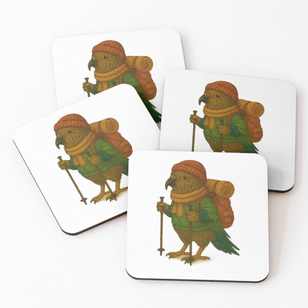 Item preview, Kea Parrot Backpacking in New Zealand designed and sold by #Adulting Central.