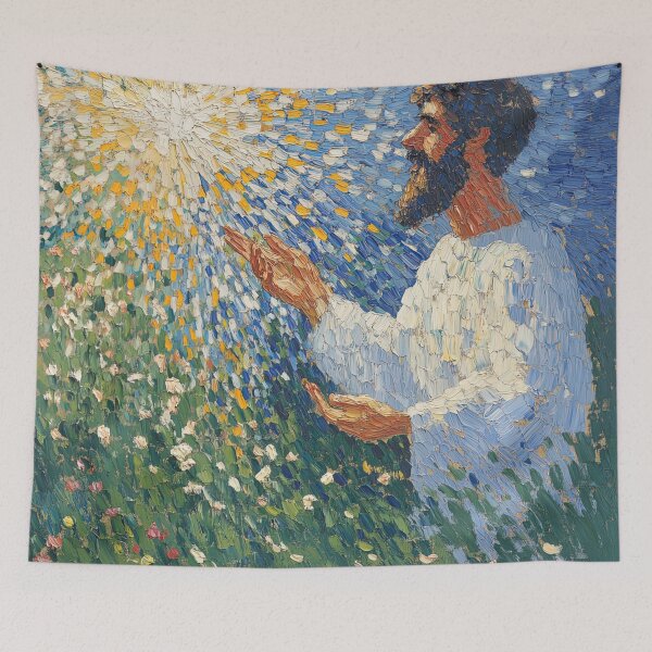Item preview, God of peace | Post-impressionist painting style designed and sold by ComicsFactory.