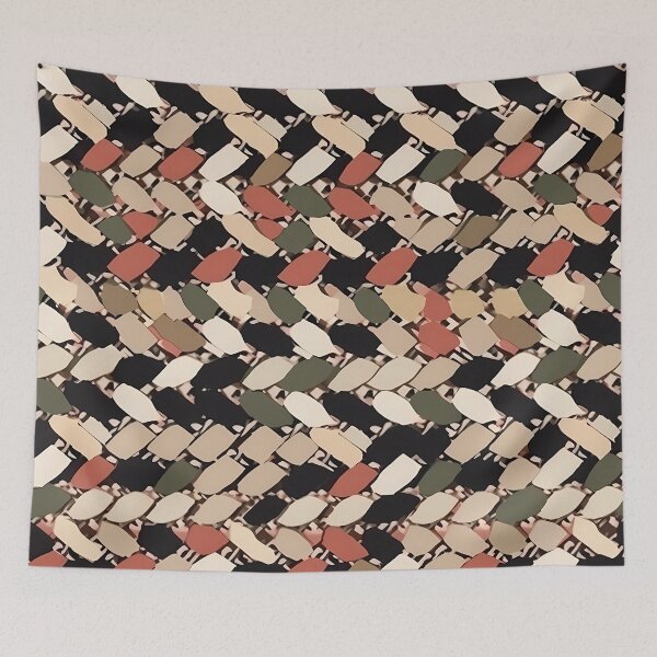 Item preview, Coral Sage Basket Weave designed and sold by Eclectic Monkey.