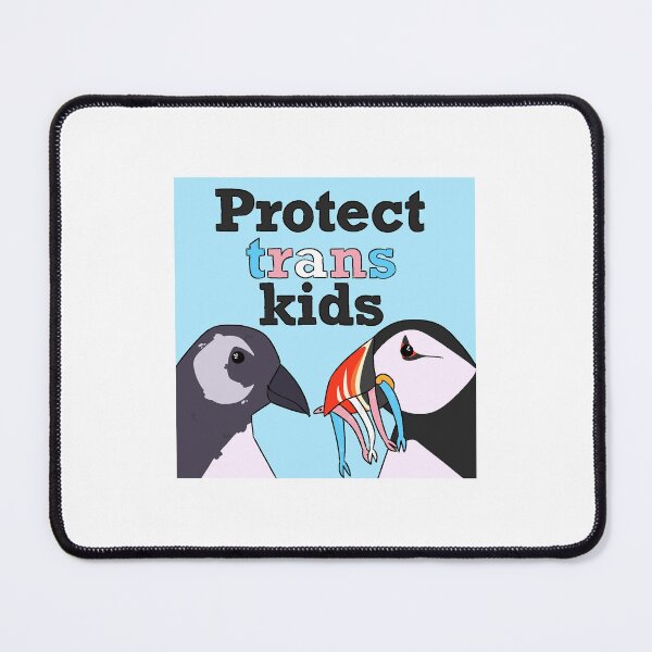 Item preview, Protect Trans Kids Puffin designed and sold by Mammapajama.
