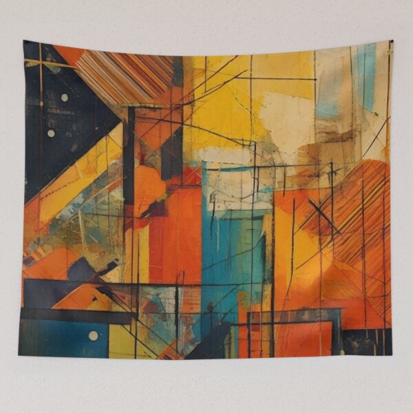 Item preview,  Mid century modern - Vintage abstract texture - Geometric Pattern designed and sold by CattlettArt.