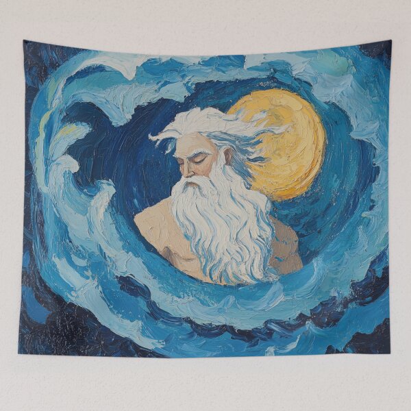 Item preview, God of sea | Post-impressionist painting style designed and sold by ComicsFactory.