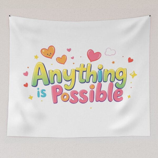 Item preview, Anything is Possible | Inspirational Kids T-shirt and Sticker Design designed and sold by ZENTIO.