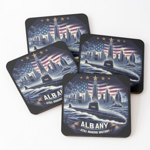 Item preview, Navy Submarine USS Albany SSN-753  designed and sold by Warhead Collective.