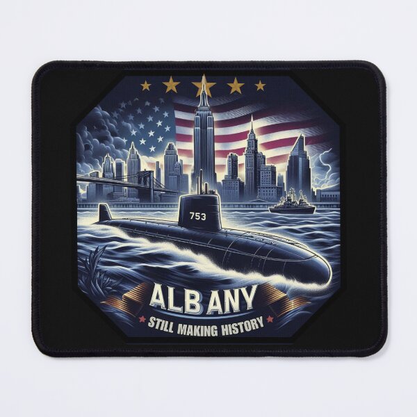 Item preview, Navy Submarine USS Albany SSN-753 designed and sold by Warhead Collective.