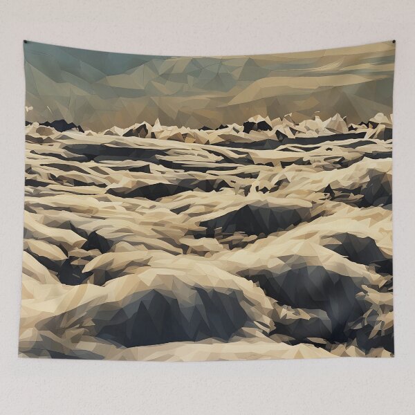 Item preview, Mountain Cloud Tops (Poly Art) designed and sold by flyscenicair.