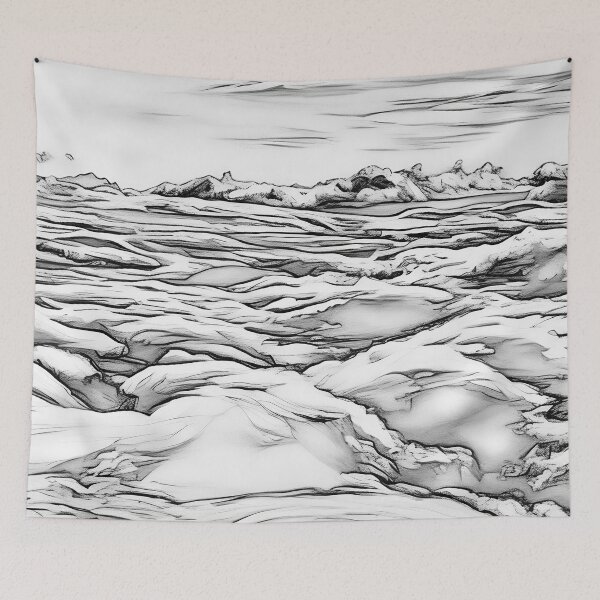Item preview, Mountain Cloud Tops (Sketch) designed and sold by flyscenicair.