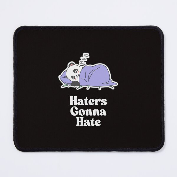Item preview, Haters Gonna Hate Cute Sleeping Panda Sticker - Funny Chill Design designed and sold by Basma Store.