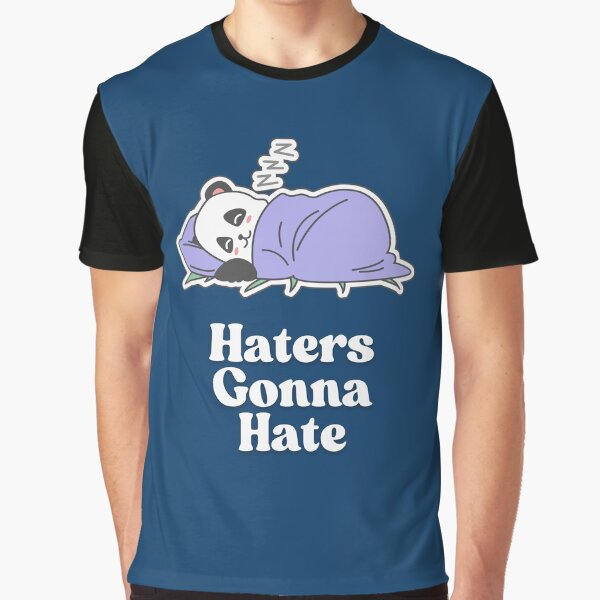 Artikel-Vorschau von Haters Gonna Hate Niedlicher schlafender Panda-Aufkleber – Lustiges Chill-Design, designt und verkauft von Basma Store.