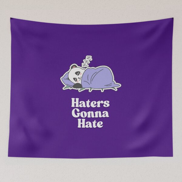 Item preview, Haters Gonna Hate Cute Sleeping Panda Sticker - Funny Chill Design designed and sold by Basma Store.