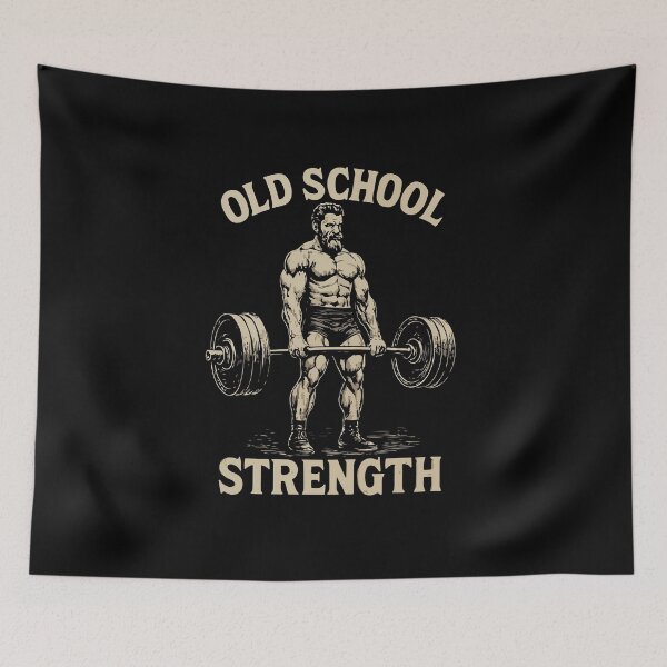 Item preview, Old School Strength - Gym Workout Motivational designed and sold by chantastical.