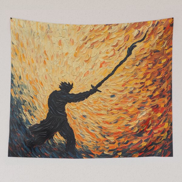 Item preview, God of vengeance | Post-impressionist painting style designed and sold by ComicsFactory.
