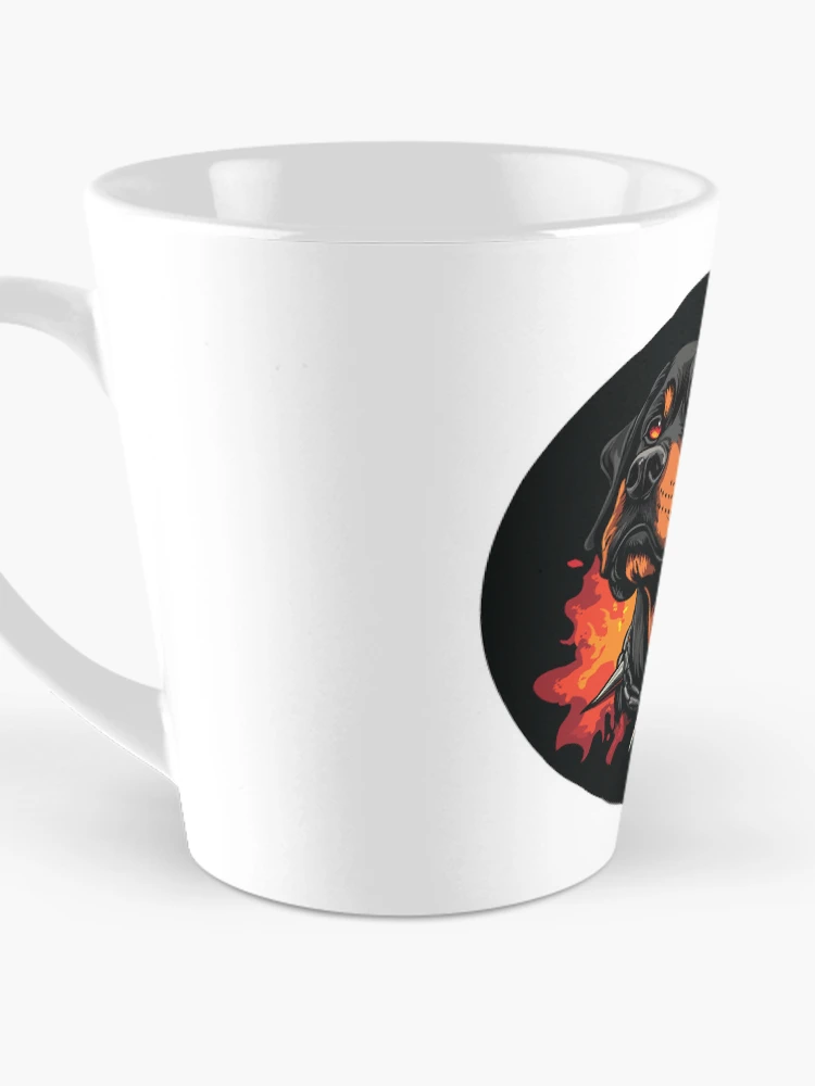 Thumbnail 3 of 4, Coffee Mug, Fire Rottweiler designed and sold by SquishyKitkat.