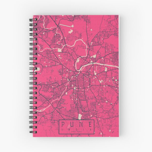 Item preview, Pune City Map of Maharashtra, India - Blossom designed and sold by deMAP.